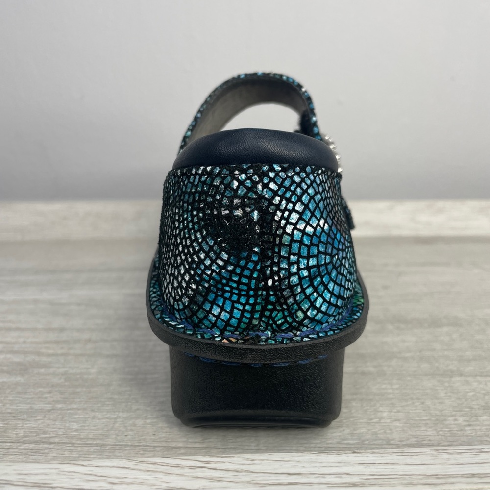 Alegria Paloma Fandamonium blue and green clogs size EU 40/ US 9.5-10 - Picture 8 of 15